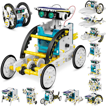 13-in-1 Solar Powered Robot Toy for Kids