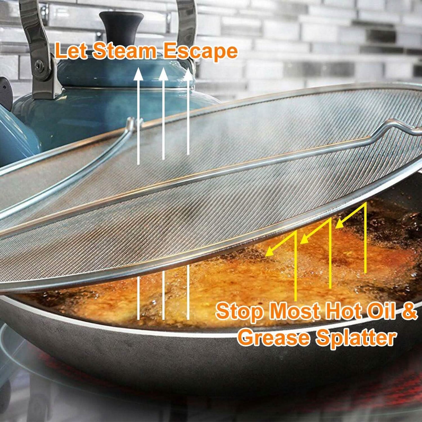 13-Inch Stainless Steel Grease Splatter Screen