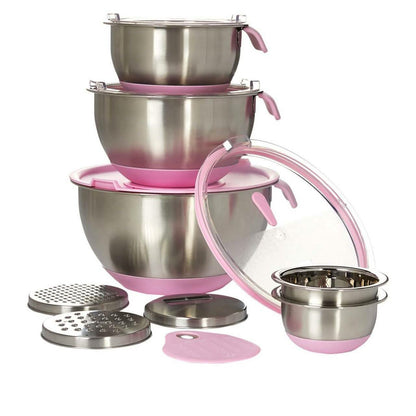 13-Piece: Wolfgang Puck Stainless Steel Mixing Bowl Set (Refurbished)