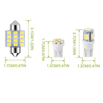 13-Pieces: T10 31mm Festoon LED Light