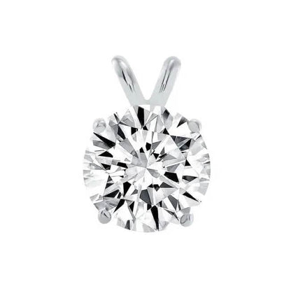 1/4 - 2 Ct T.W. Natural Diamond Solitaire Pendant in 14K White or Yellow Gold