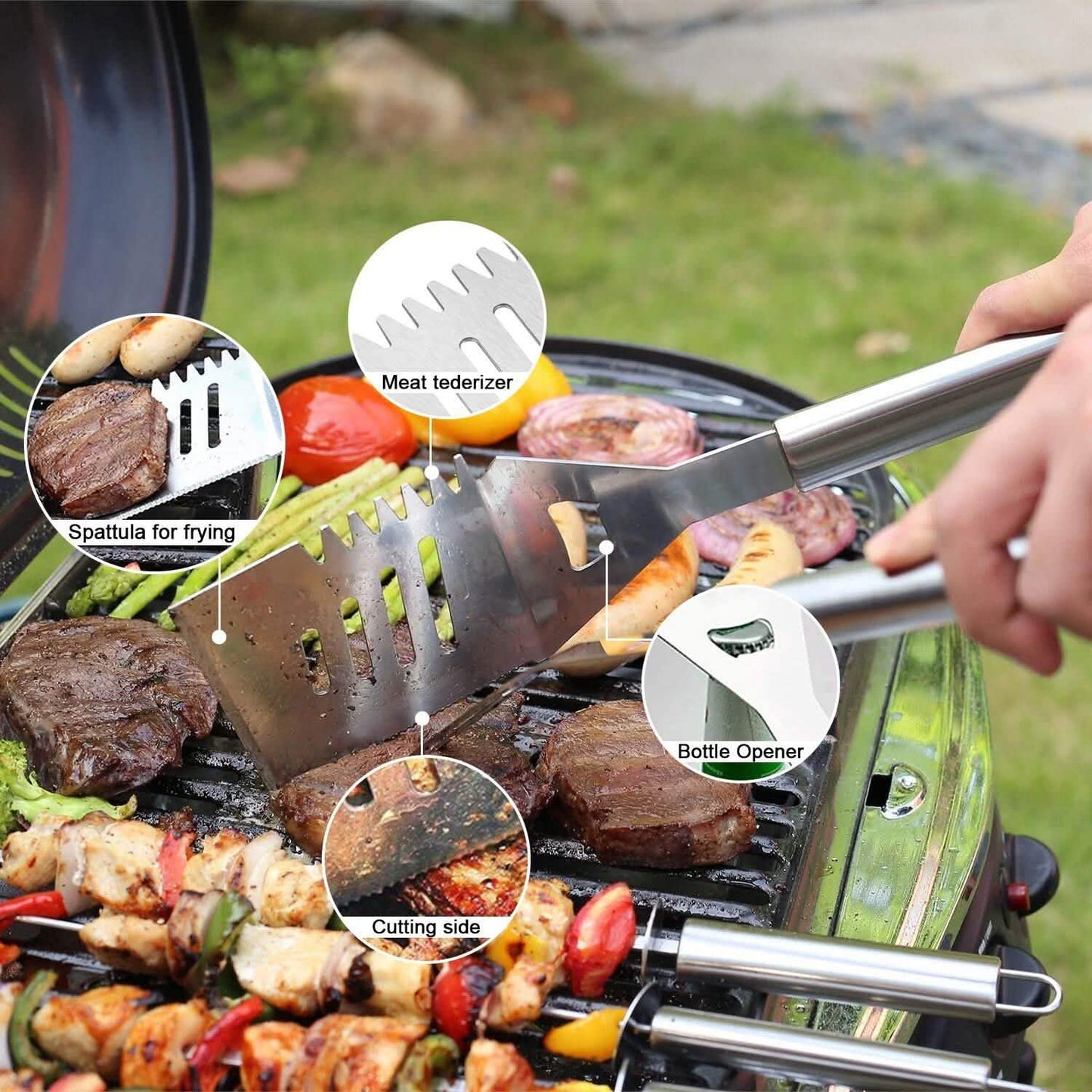 14-Piece Set: BBQ Grill Tool Set