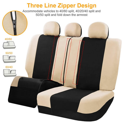 14-Pieces: Universal Auto Seat Cover Set