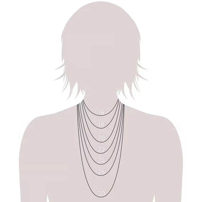 14K Solid Gold Herringbone Necklace