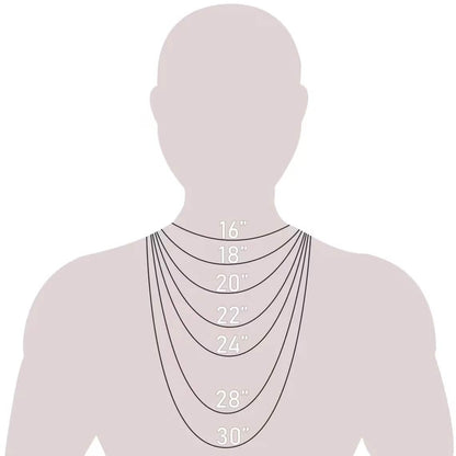 14K Solid Gold Herringbone Necklace
