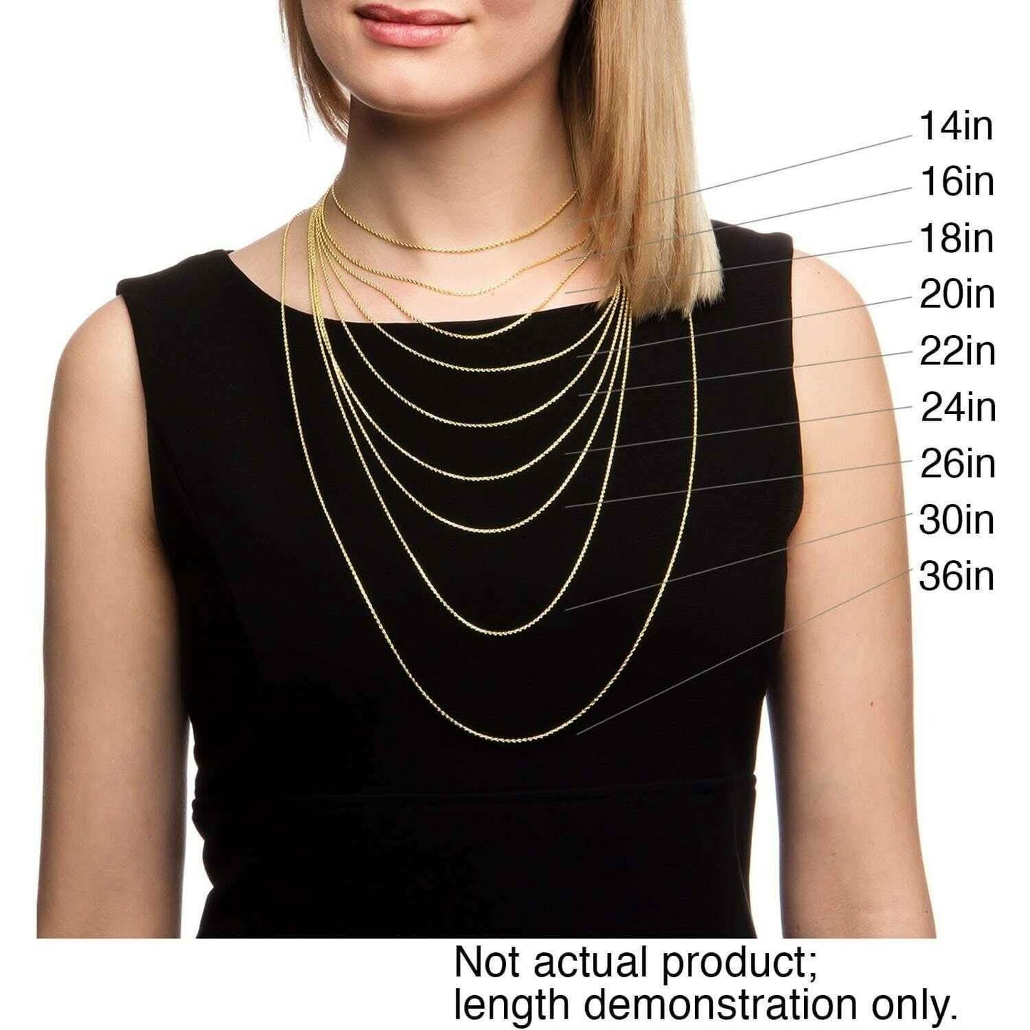 14k Solid Yellow Gold Cuban Link Chain Necklace - Assorted Sizes