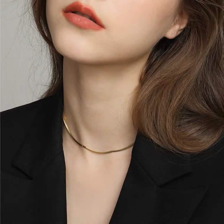 14K Solid Yellow Gold High Polish Herringbone Necklace Chain 2mm