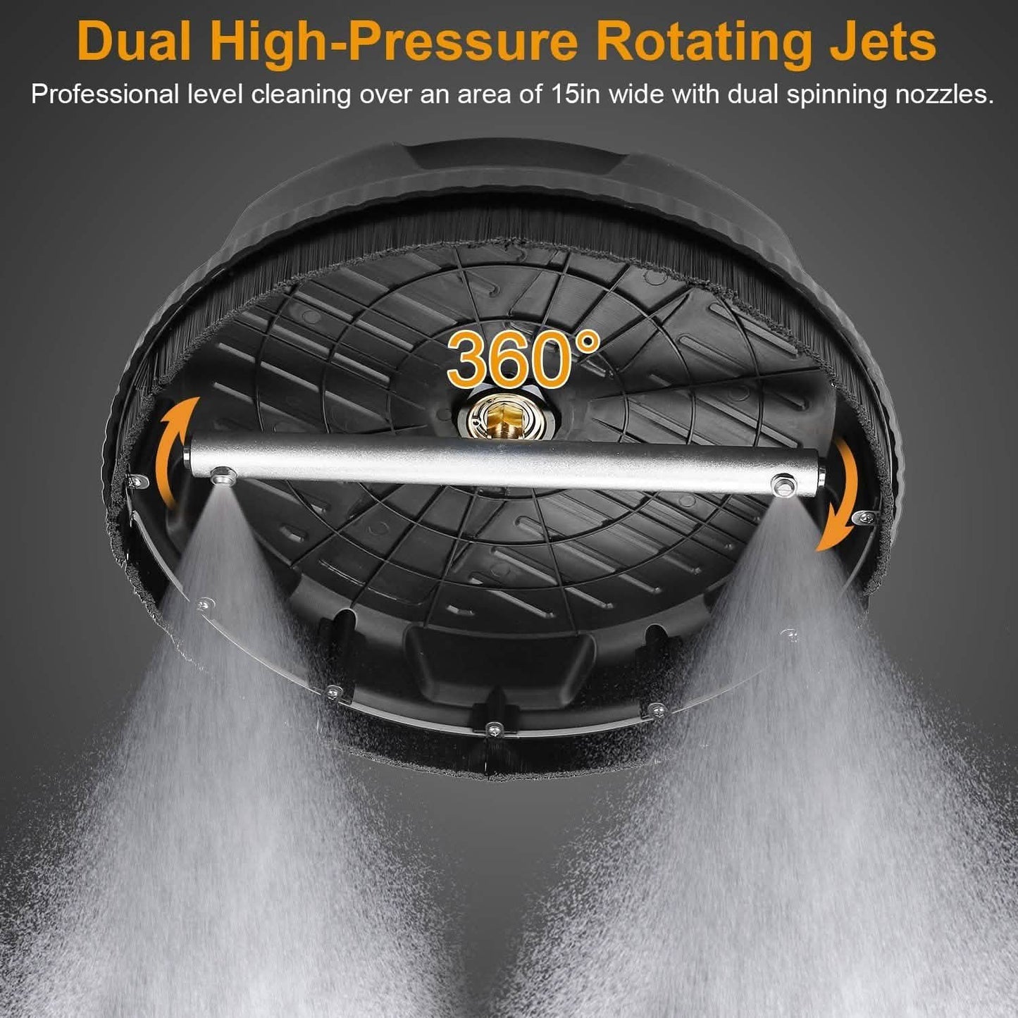 15" High Pressure Flat Surface Cleaner