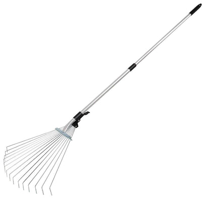 15-Teeth Expanding Stainless Steel Rake