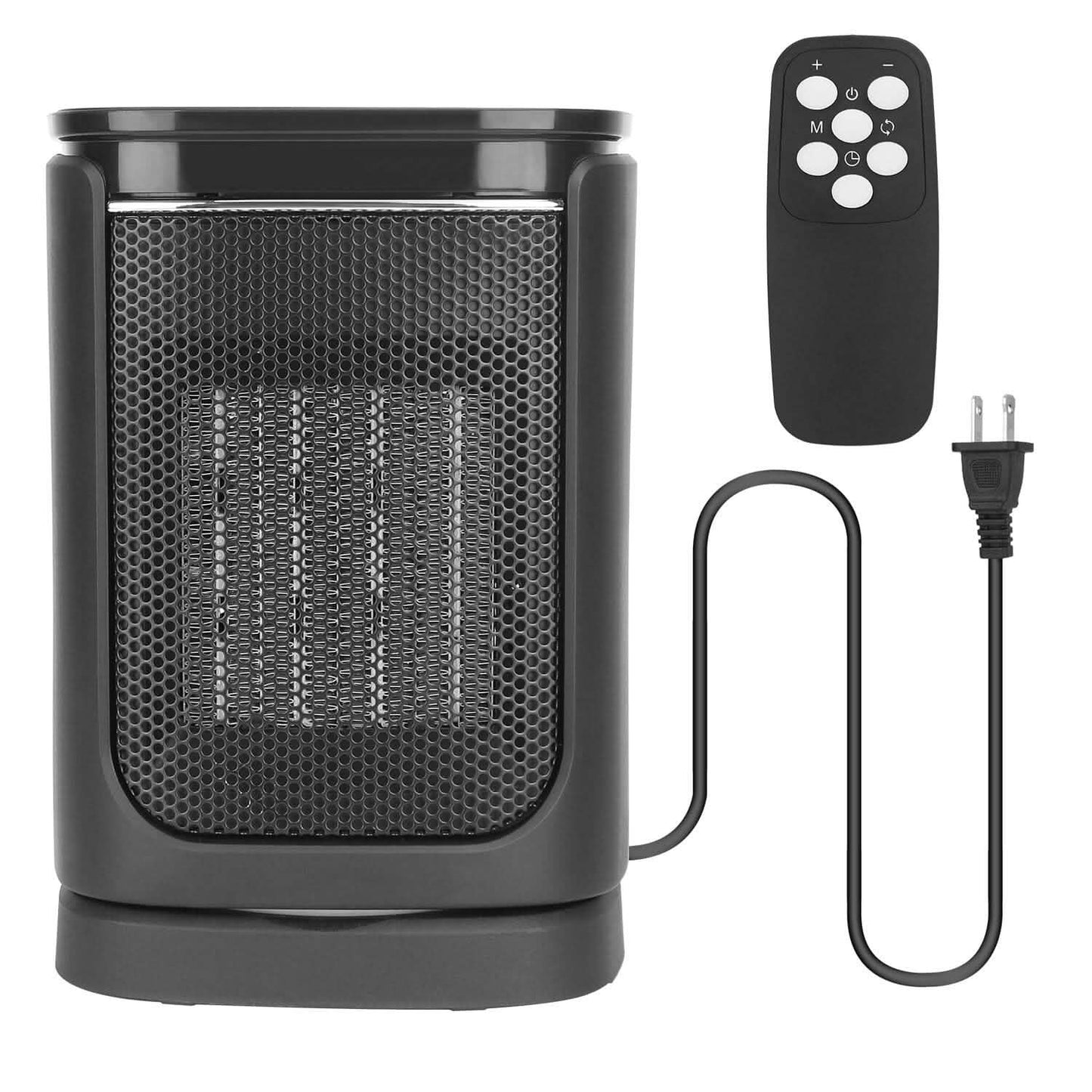 1500W Electric Space Heater Ceramic Heater Fan with 3 Modes Remote Control Digital Display