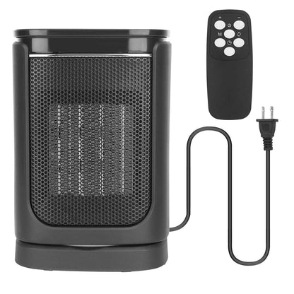 1500W Electric Space Heater Ceramic Heater Fan with 3 Modes Remote Control Digital Display