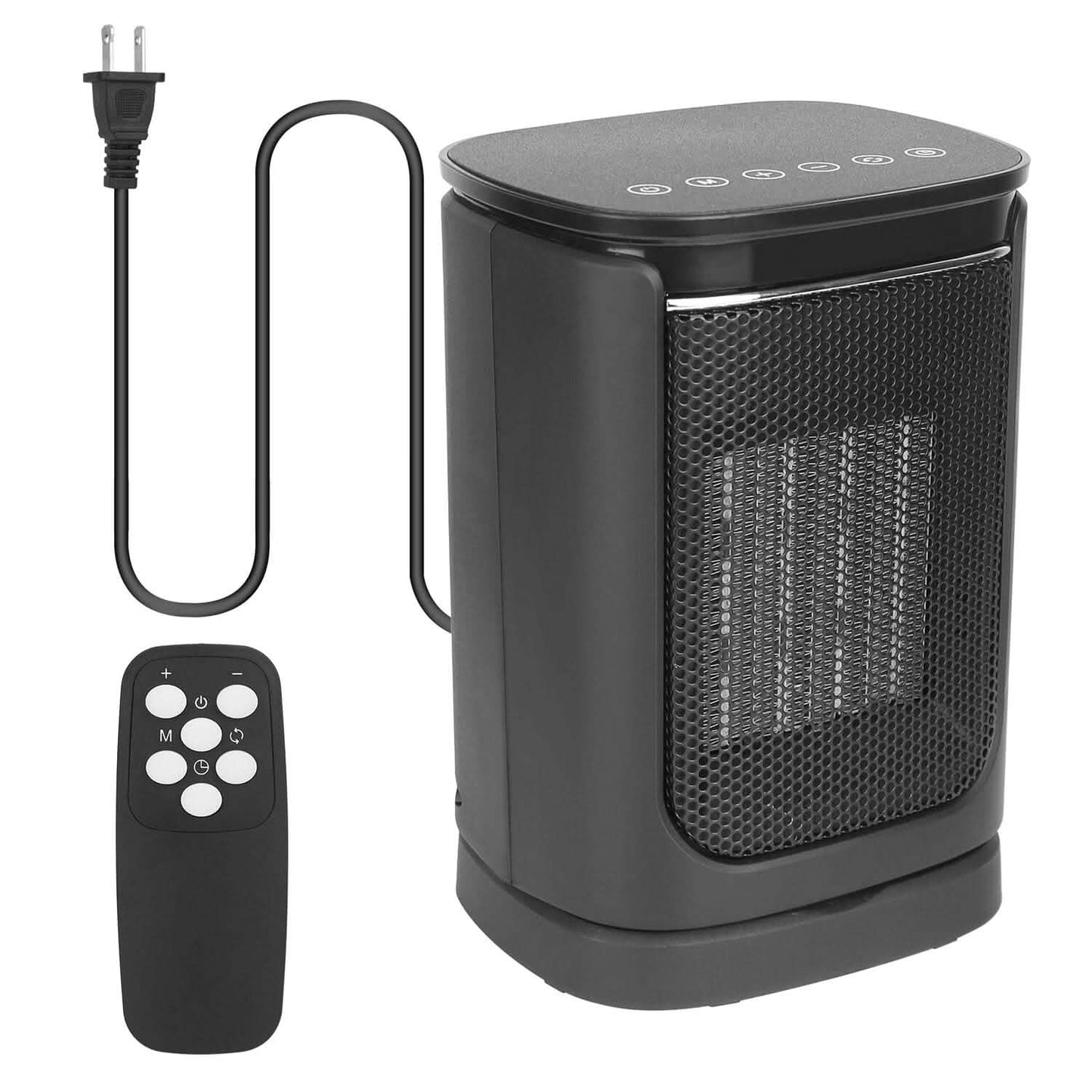 1500W Electric Space Heater Ceramic Heater Fan with 3 Modes Remote Control Digital Display