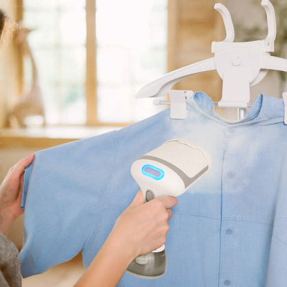 1500W Garment Steamer Portable Handheld Fabric Steamer with Lint Brush Removable 350ml Water Tank