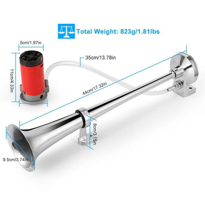 150dB Loud Single Car Trumpet 12V Electric Air Horn