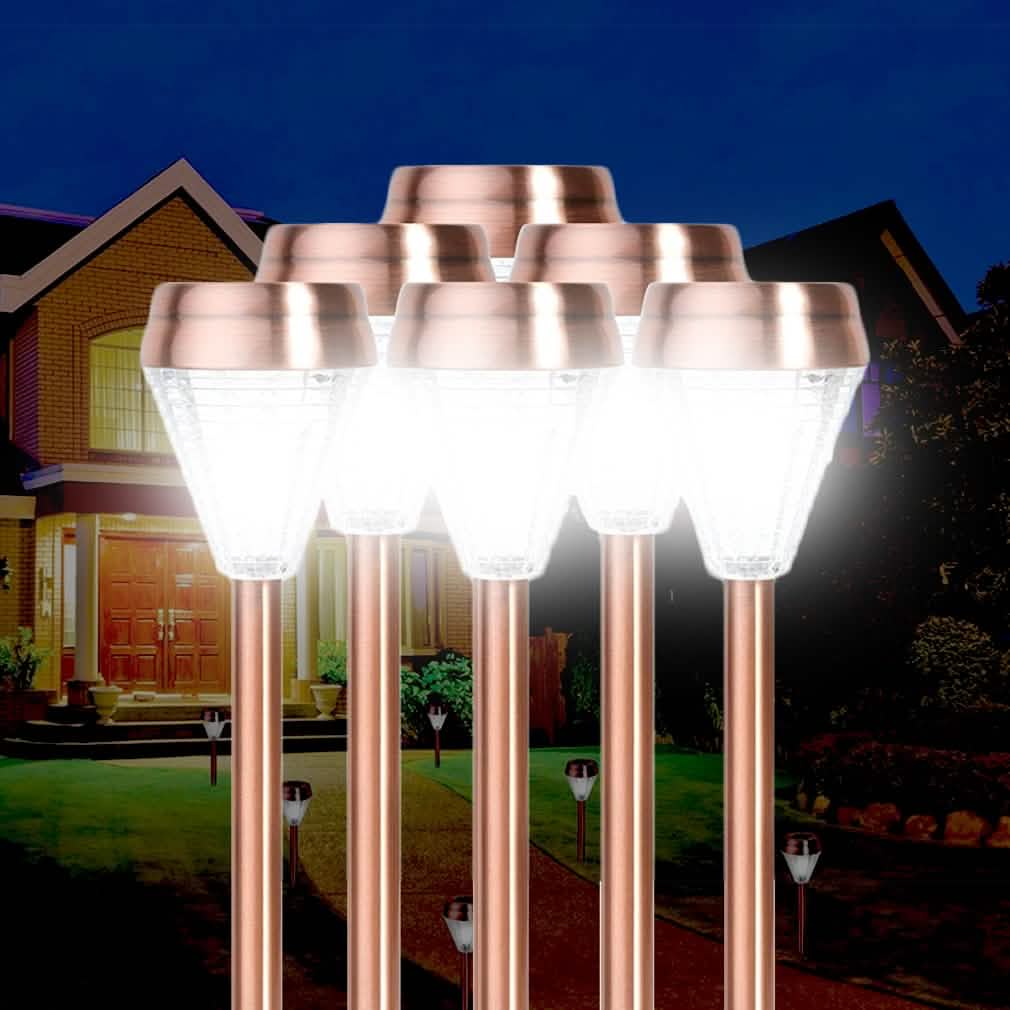 6-Pack: EcoThink Outdoor Solar LED Pathway Light