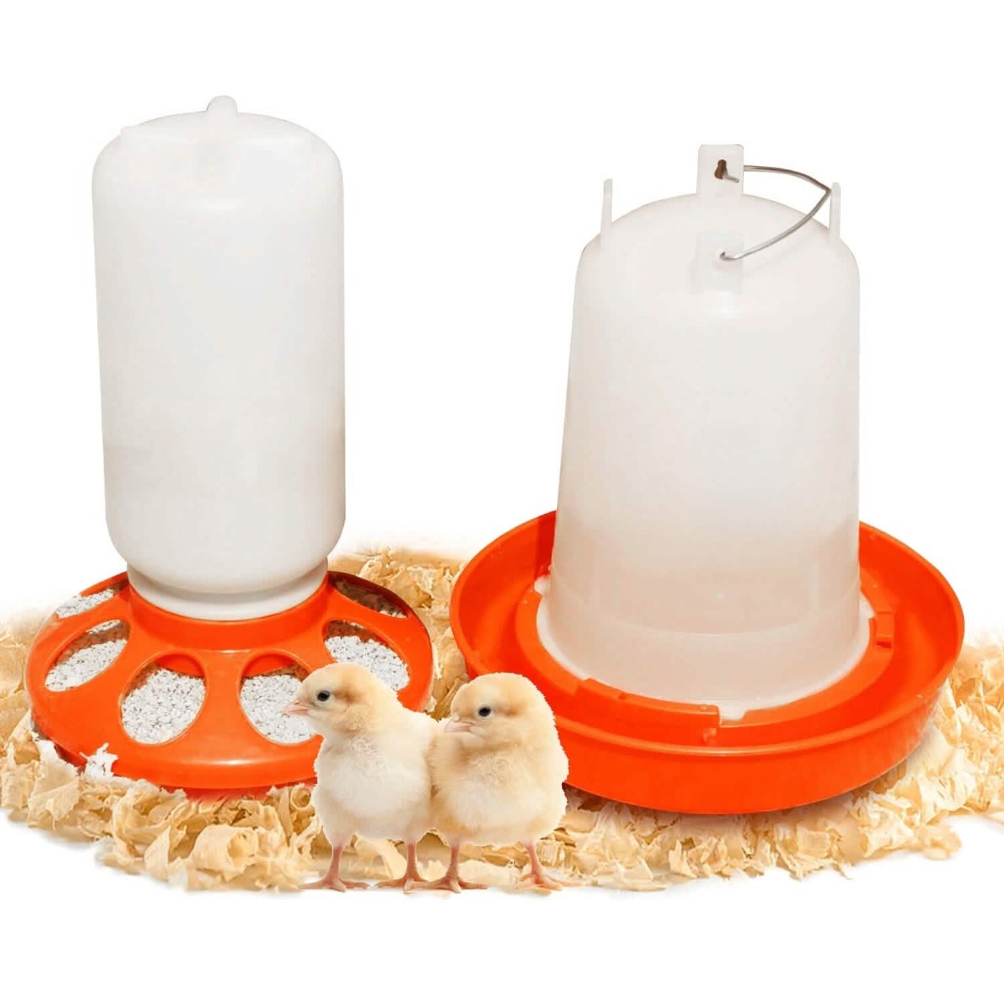 1.5L Chicken Feeder Adjustable Height Waterer Set