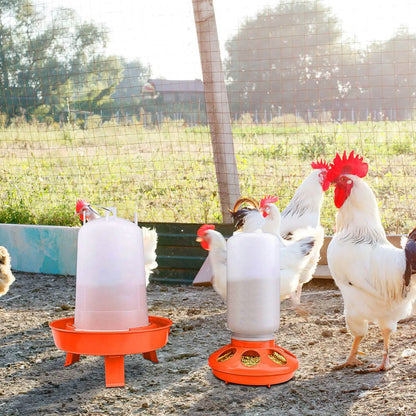 1.5L Chicken Feeder Adjustable Height Waterer Set