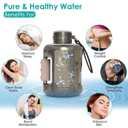 1.5L Large Capacity Portable Rechargeable Hydrogen Water Bottle 6 Min. Quick Electrolysis