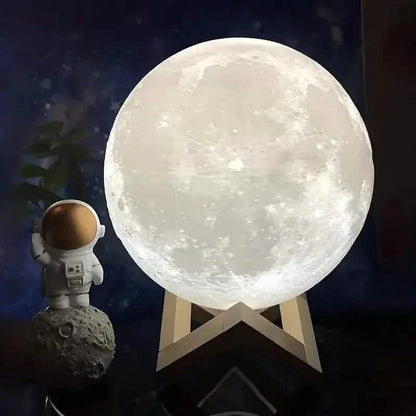 16 Colors Lunar Table Lamp with Remote Control, Creative Small Night Lamp