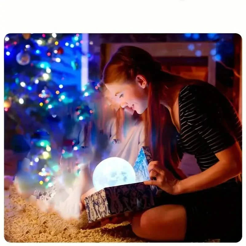 16 Colors Lunar Table Lamp with Remote Control, Creative Small Night Lamp