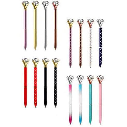 16-Pack: Cute Diamond Ballpoint Pen