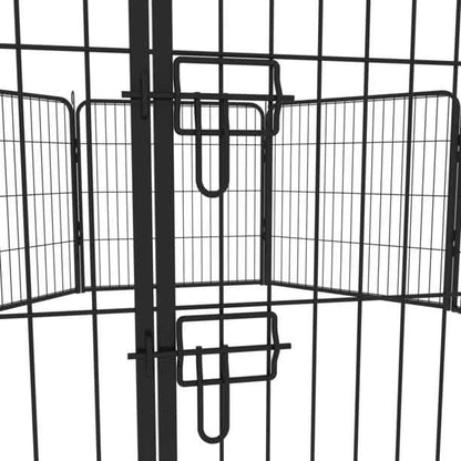 16 Panels Large Indoor Metal Pet Fence