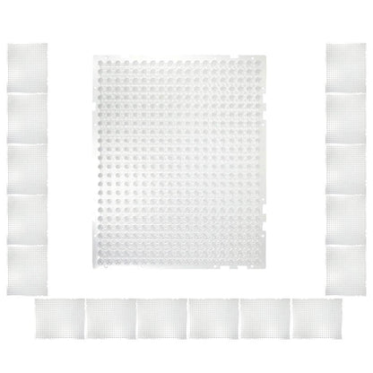 16-Pieces: Deterrent Training Mats with Spikes