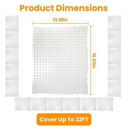 16-Pieces: Deterrent Training Mats with Spikes