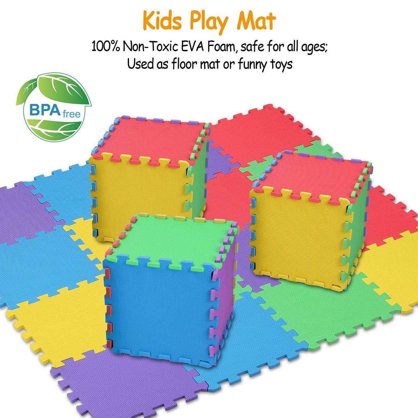 16-Pieces: Kids Puzzle Exercise Play Mat