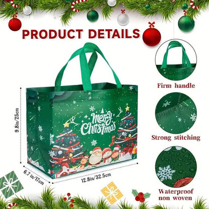 16-Pieces: Large Reusable Non-Woven Shopping Bags