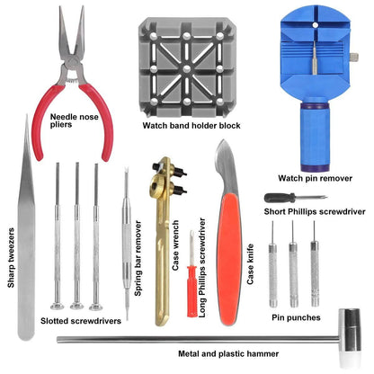 16-Pieces Set: Watch Repair Tool Kit