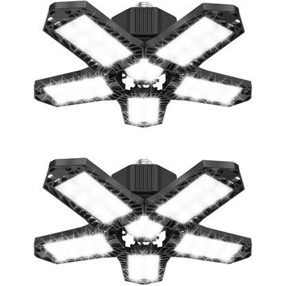 16000LM Garage Light with 6 LED Garage Ceiling Lights Panels