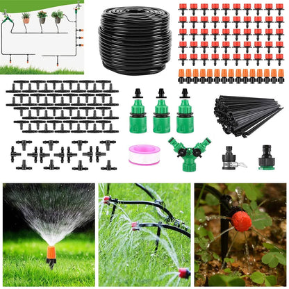 164FT Drip Irrigation Kit Automatic Garden Irrigation System