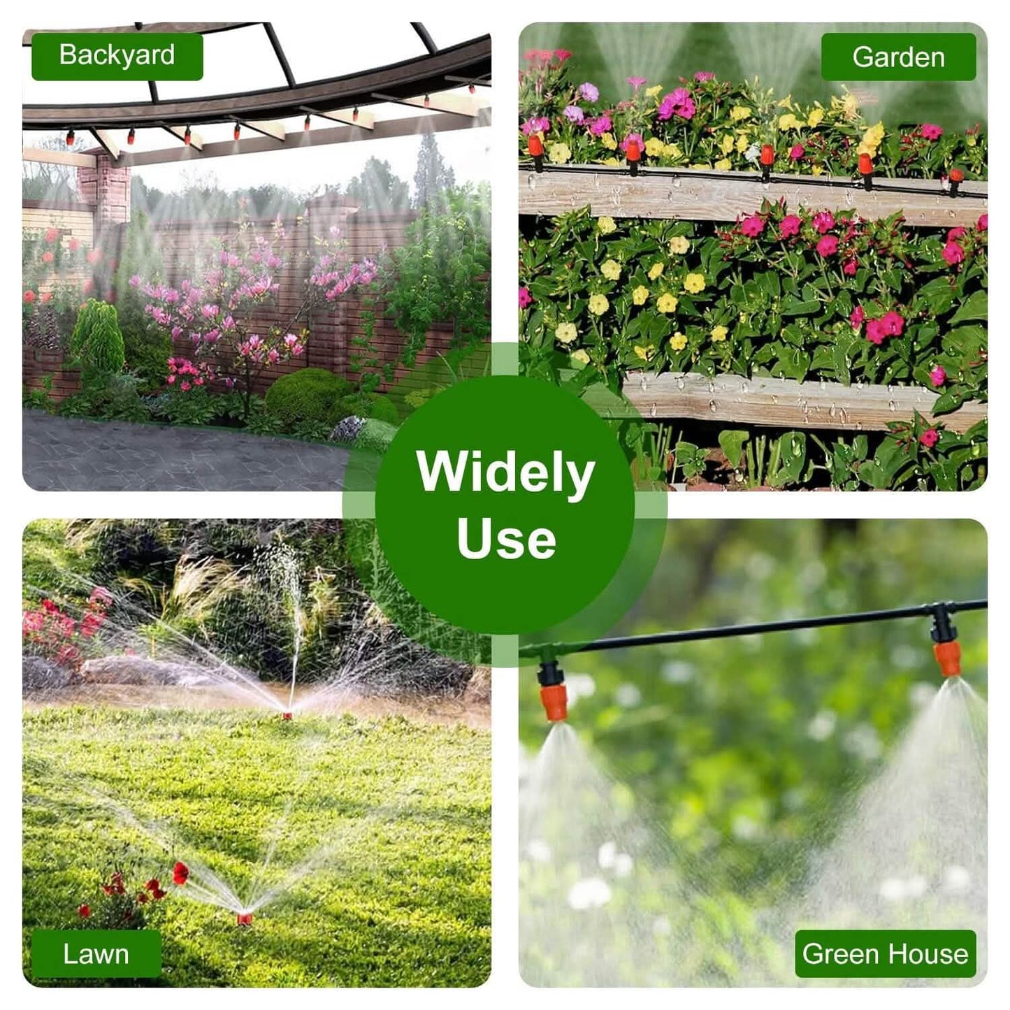 164FT Drip Irrigation Kit Automatic Garden Irrigation System