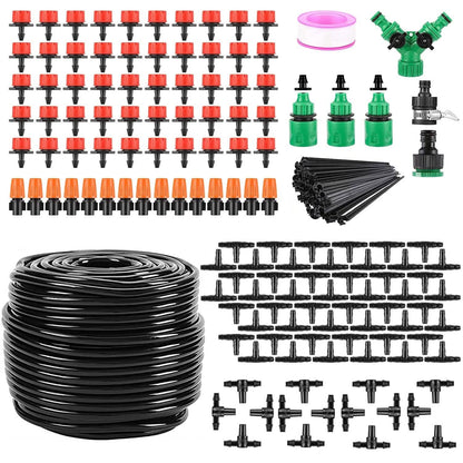164FT Drip Irrigation Kit Automatic Garden Irrigation System