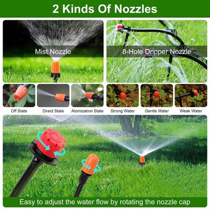 164FT Drip Irrigation Kit Automatic Garden Irrigation System