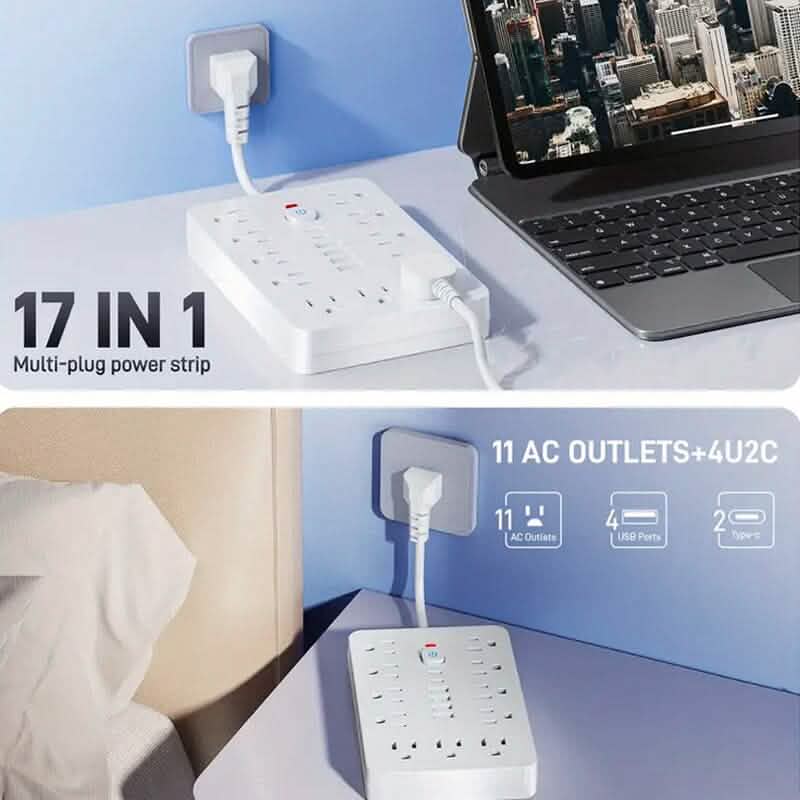 17-in-1 Power Strip with Overload Protection
