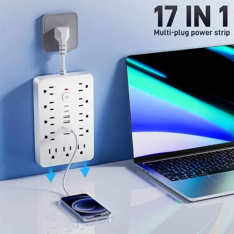 17-in-1 Power Strip with Overload Protection