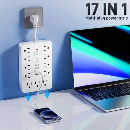 17-in-1 Power Strip with Overload Protection