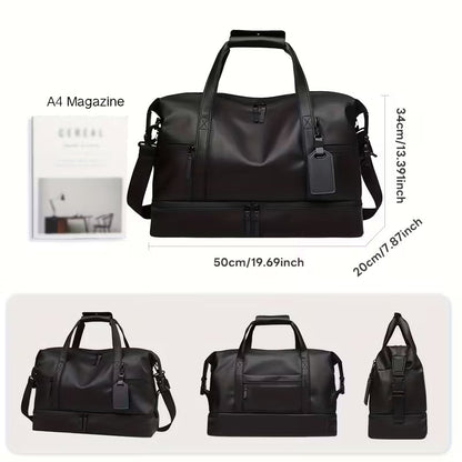 Durable Large Weekender Bag with Shoe Compartment