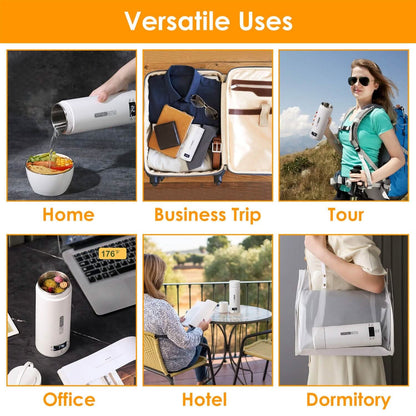 17Oz Stainless Steel Travel Electric Kettle with 4 Temperature Preset Modes
