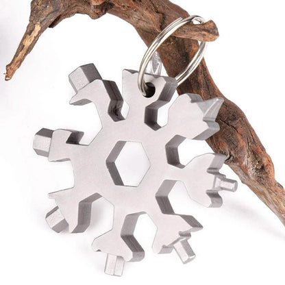 18-in-1 Multi-Tool Stainless Steel Snowflake-Shaped Tool