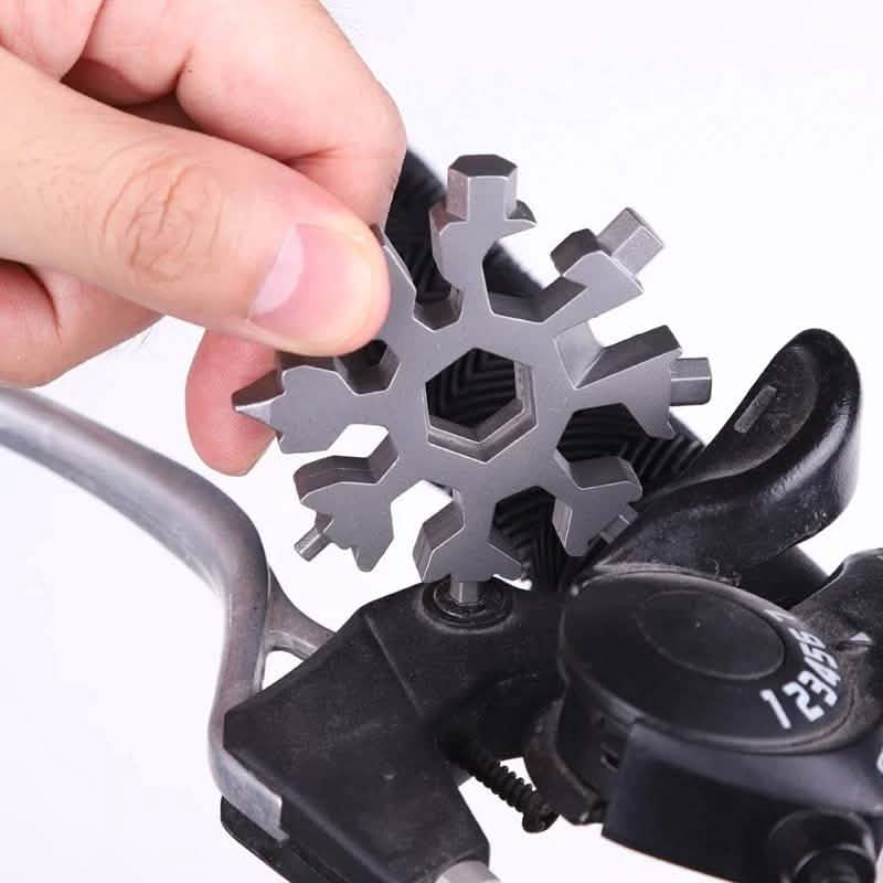18-in-1 Multi-Tool Stainless Steel Snowflake-Shaped Tool