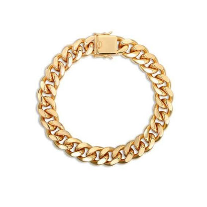 18K Gold Plated Cuban Chain Bracelet