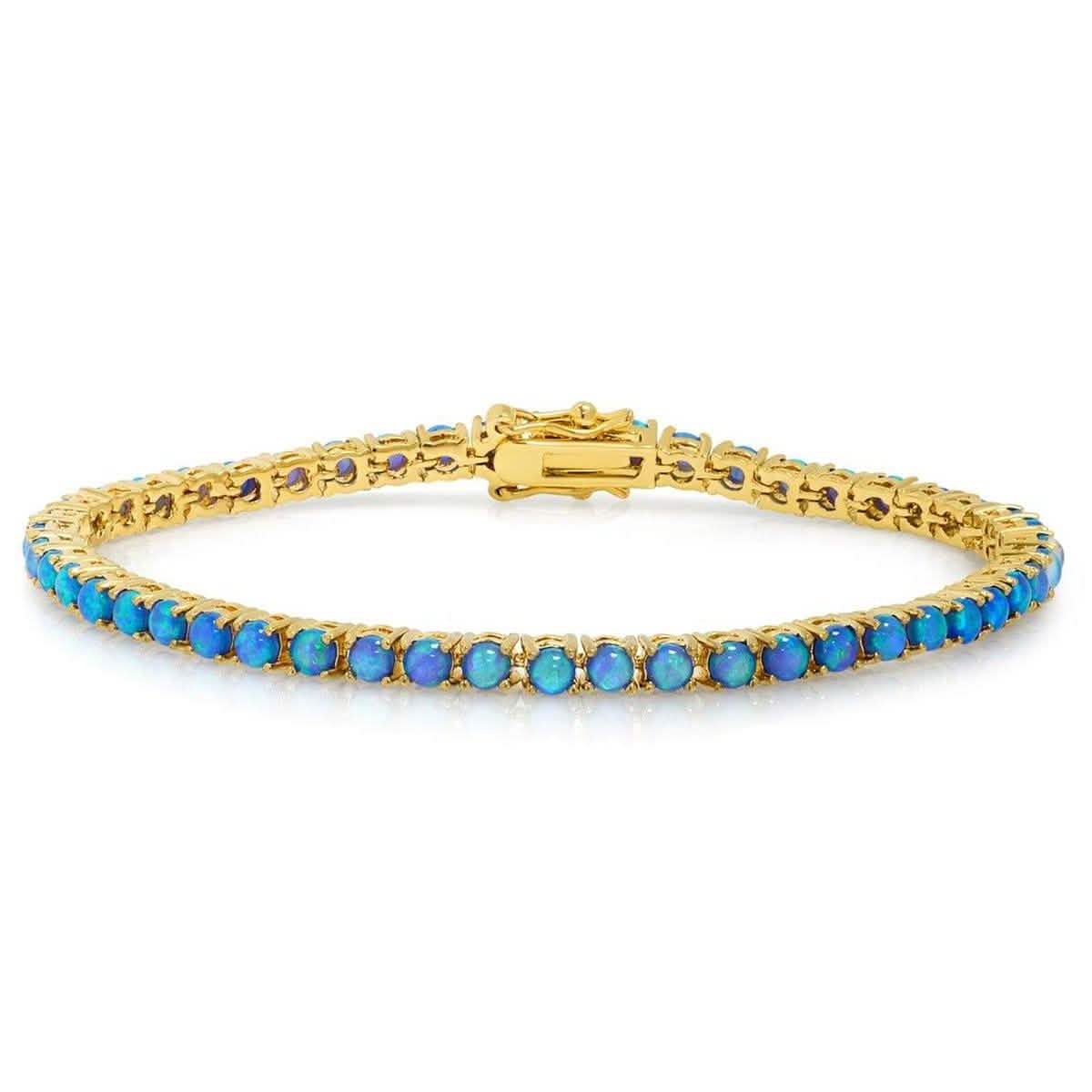 18K Gold Plated Opal Tennis Bracelets