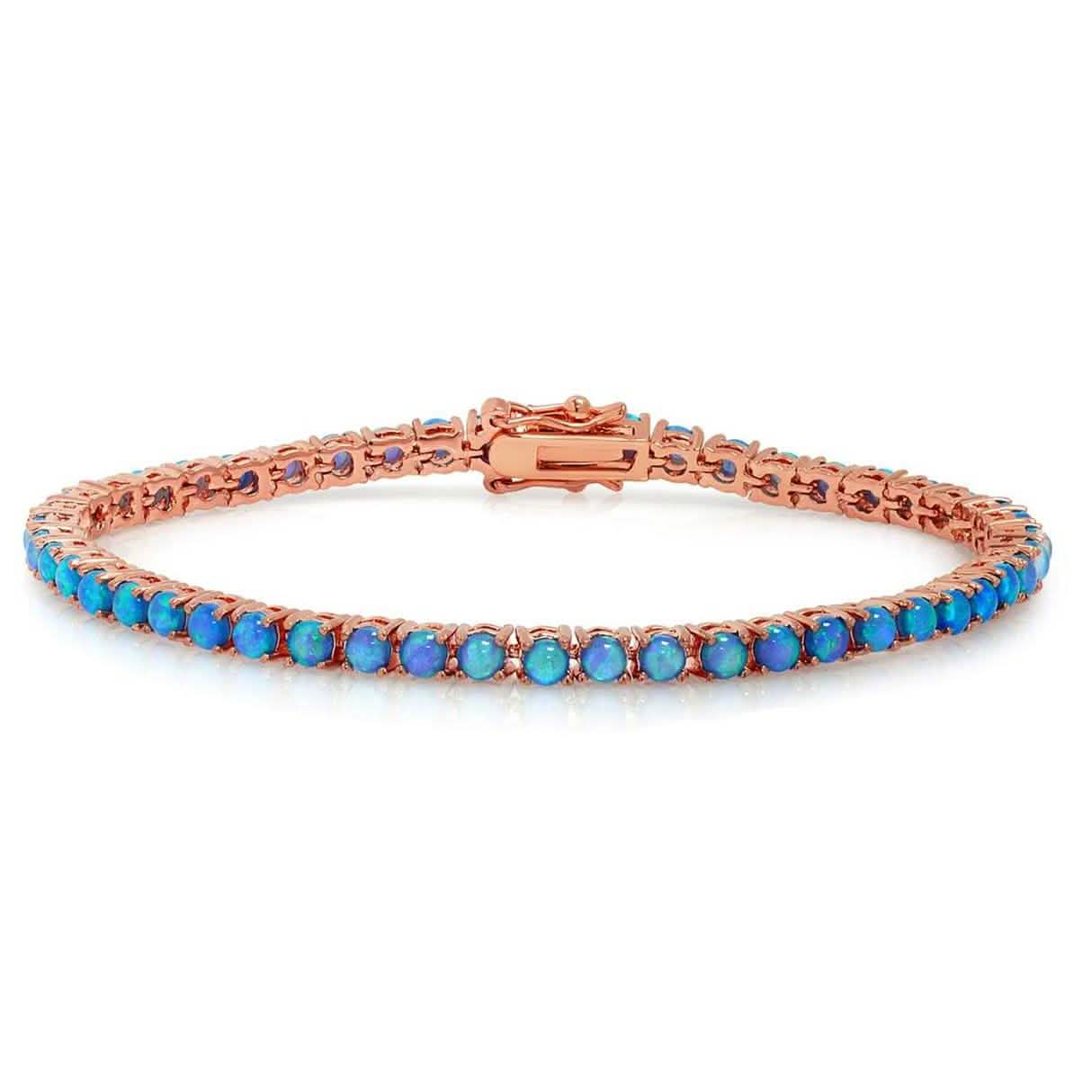 18K Gold Plated Opal Tennis Bracelets