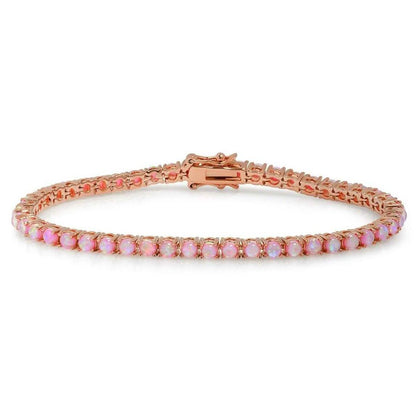 18K Gold Plated Opal Tennis Bracelets