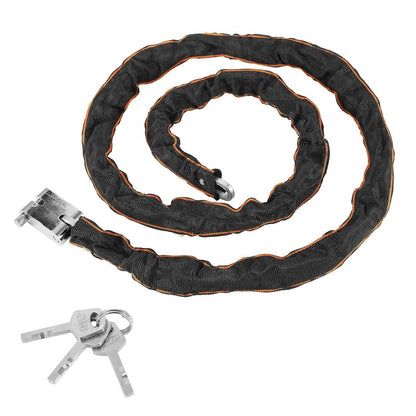 1.8m Bike Chain Lock with 3 Keys Heavy Duty Security Lock