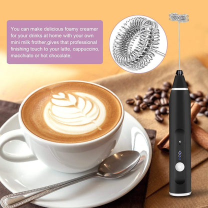 19-Pack: USB Electric Milk Coffee Frother Pitcher Set