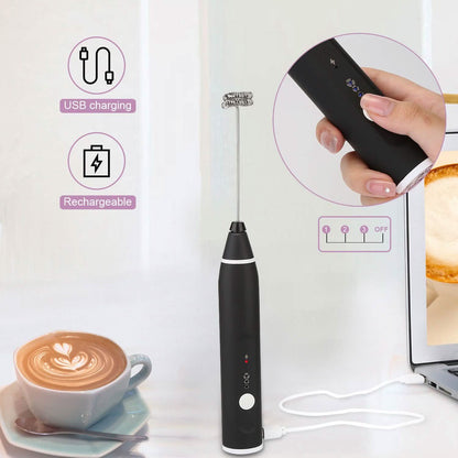 19-Pack: USB Electric Milk Coffee Frother Pitcher Set